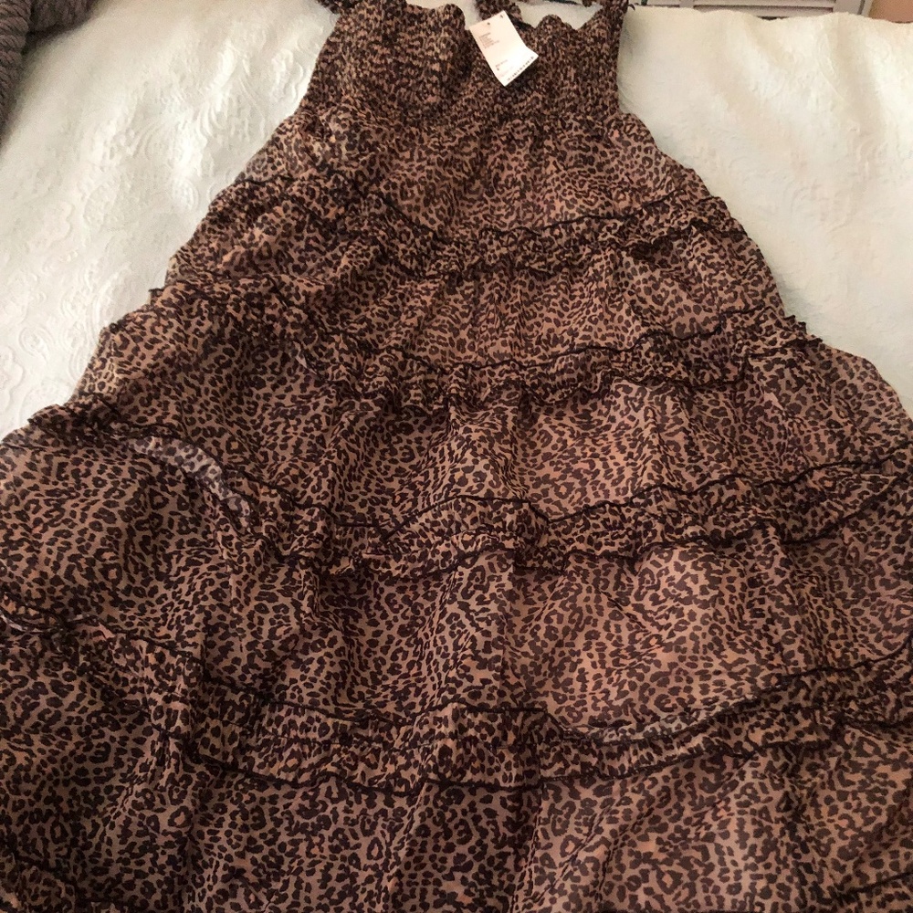 Leopard tulle dress